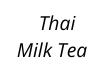 Thai Milk Tea